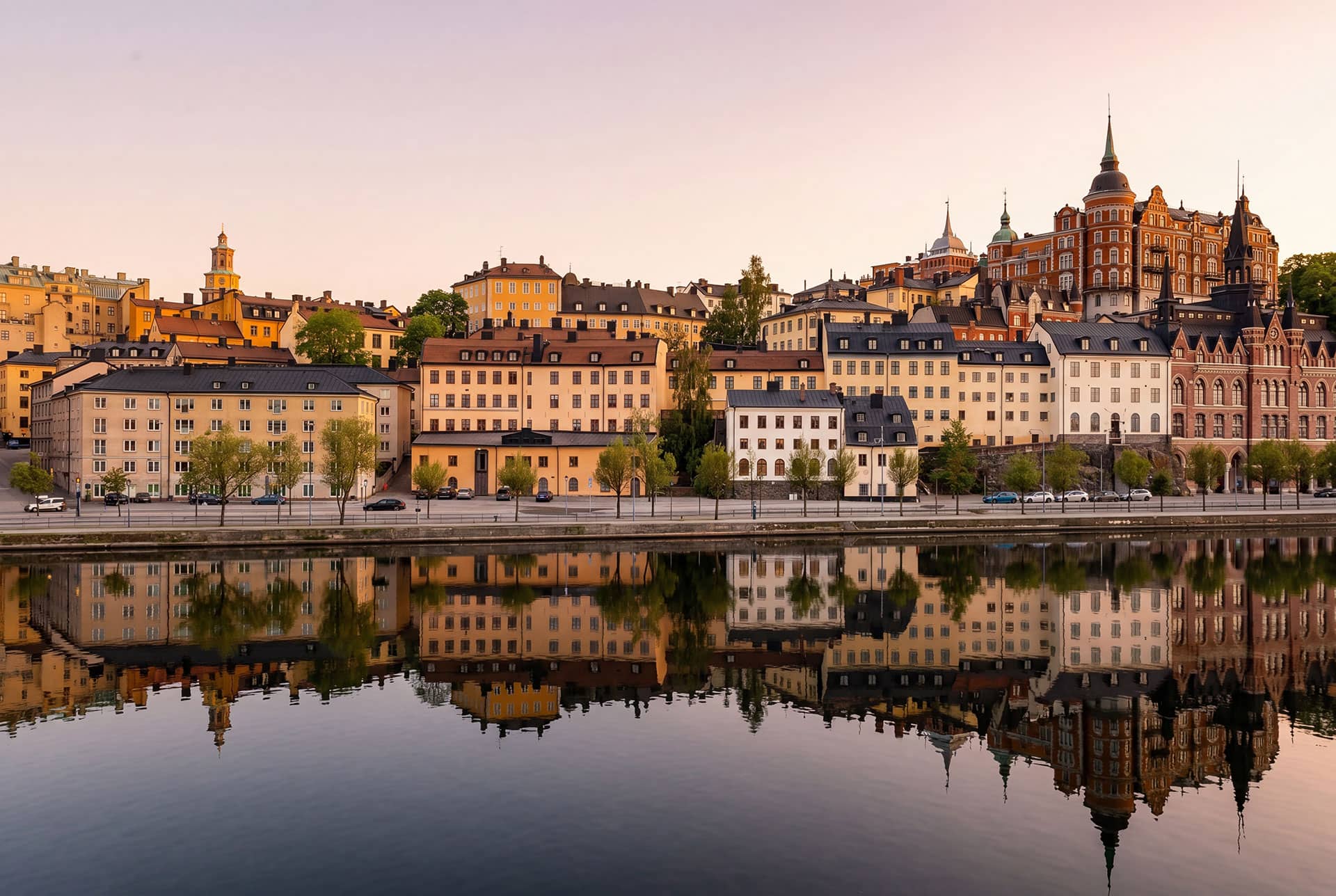 Stockholm city skyline